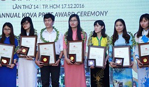 Thông báo về việc xét chọn nhận Giải thưởng KOVA